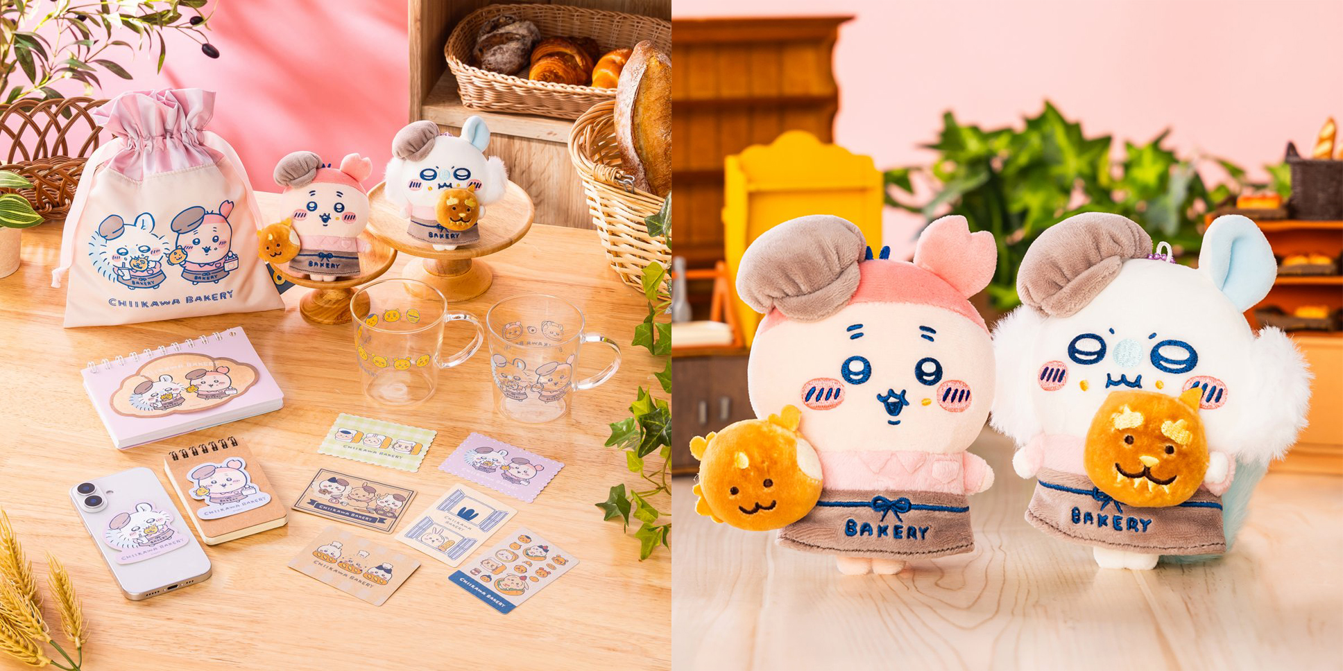 《Chiikawa Bakery 吉伊卡哇麵包店》7月3日新品開賣！小桃鼠、古本屋店員造型絨毛吊飾等周邊一次看