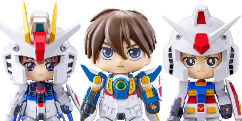 鋼彈竟然能「穿在人身上」！BANDAI全新《GUNDAM CROSS》阿姆羅、希洛、煌化身Q版MS，RX-78-2、飛翼鋼彈、自由鋼彈9月登場