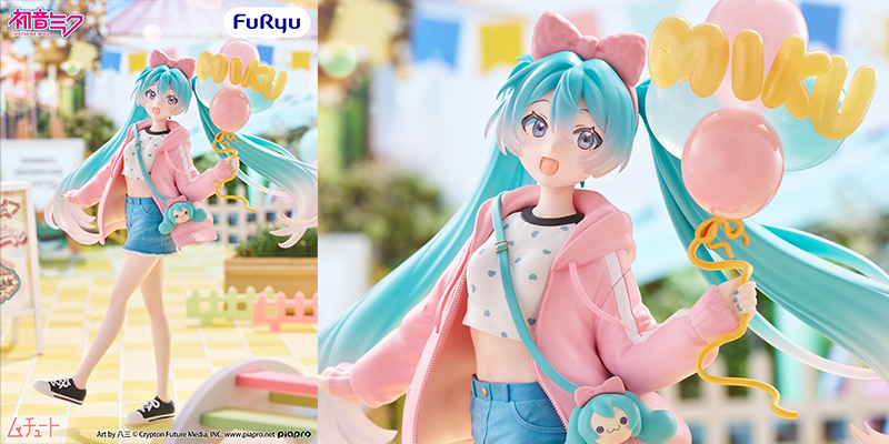 初音未來甜度爆表！FuRyu全新「Mutyutto」景品曝光，粉嫩私服造型萌翻戀愛感滿點！