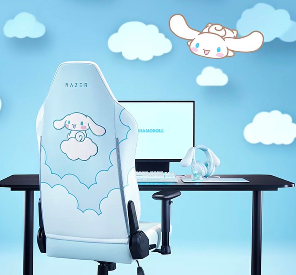 Razer × 大耳狗喜拿夢幻聯名最終章登場！耳朵耳機、電競椅、滑鼠、鍵盤一次推出，打造最療癒天空藍電競房！