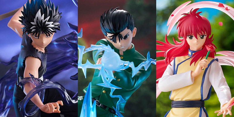 《幽遊白書》DRESSTA系列震撼登場！浦飯幽助、飛影、藏馬三大人氣角色立體化，邪王炎殺黑龍波、靈丸、風華圓舞陣完美重現！