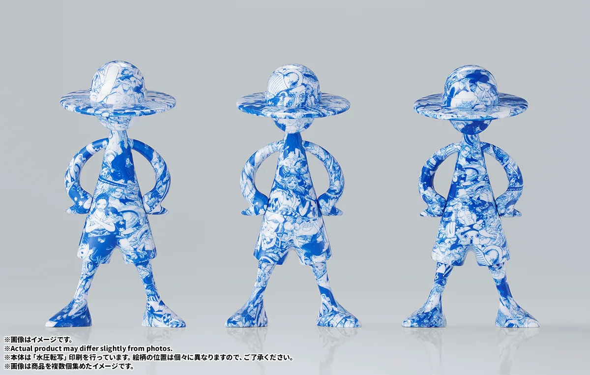 《海賊王》LUFFY's限定版第二彈曝光！漫畫拼貼＋水轉印打造「BLUE SCRAMBLE」，每一尊都是全球唯一收藏