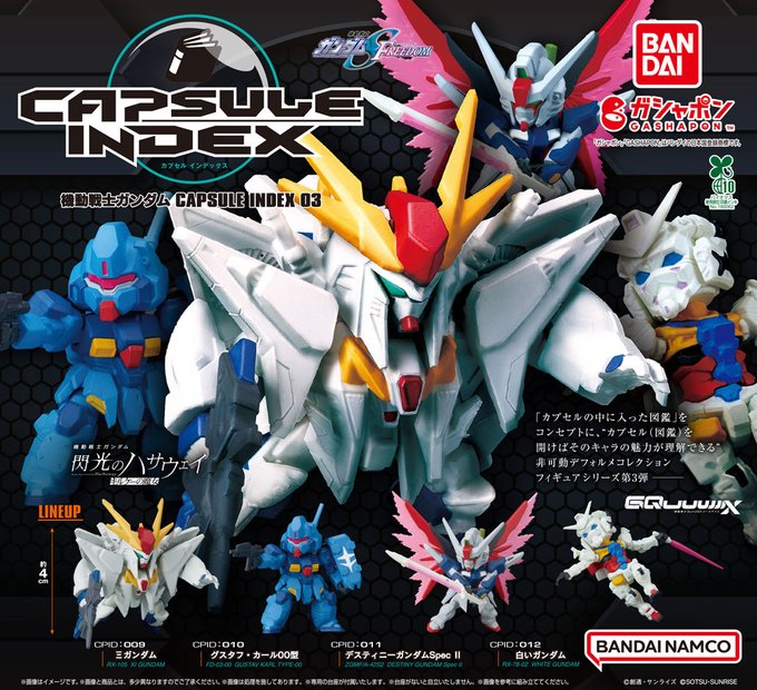 《機動戰士鋼彈 CAPSULE INDEX 03》Ξ鋼彈、命運鋼彈Spec II與白色鋼彈震撼登場
